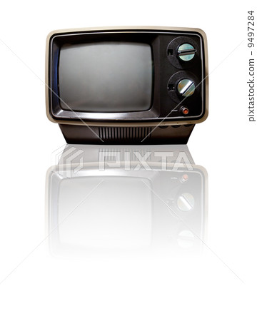 Retro TV with Reflection Retro TV with Reflection 9497284
