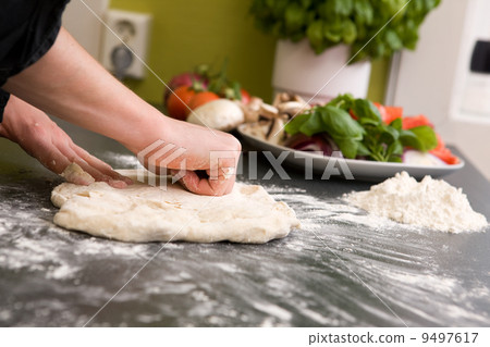 Kneading Bread Dough Kneading Bread Dough 9497617