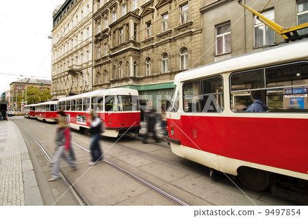 Prague Streetcar 9497854
