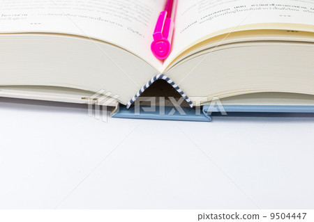 Pink pen and book Pink pen and book 9504447