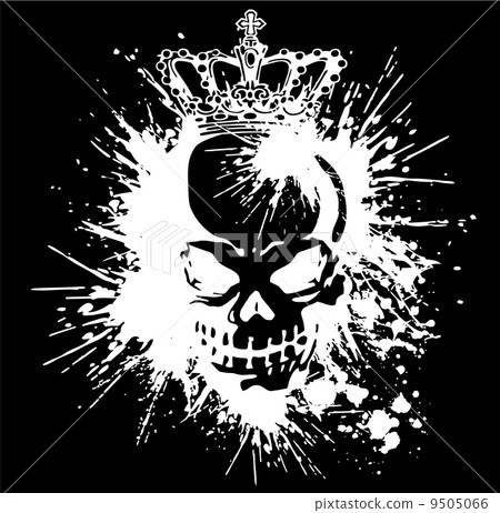 Skull and paint, 9505066