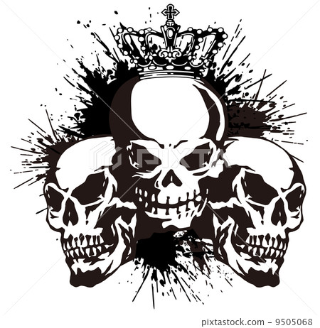 Skull and paint, 9505068