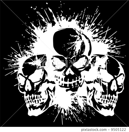 Skull and paint 9505122