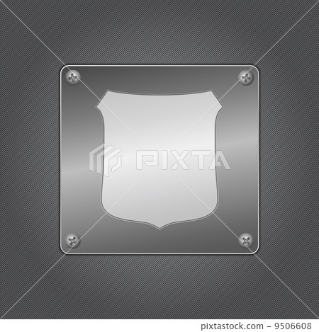 Shield on metal board Shield on metal board 9506608