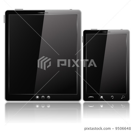 BlackTablet PC and Mobile Phone 9506648