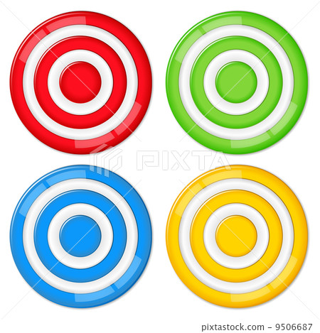 Vector Targets - Stock Illustration [9506687] - PIXTA
