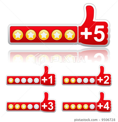 Rate Buttons - Stock Illustration [9506728] - PIXTA