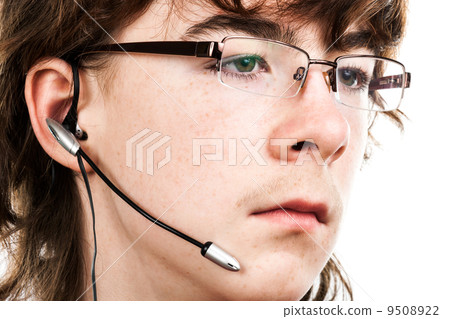 teenager with a microphone teenager with a microphone 9508922