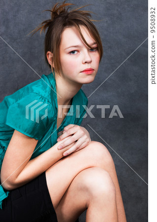 girl in turquoise blouse girl in turquoise blouse 9508932