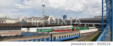 Kiev Central Railroad Station panorama Kiev Central Railroad Station panorama 9509228
