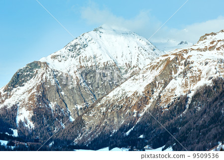 Winter mountain country landscape  (Austria). 9509536