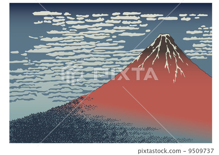 Katsushika Hokusai Futako 36景觀Kaoru晴天圖像 9509737