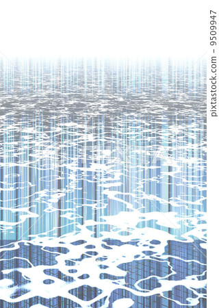 Blue sea and wave design 9509947