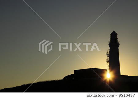 Inubozaki燈塔和第一個日出 9510497