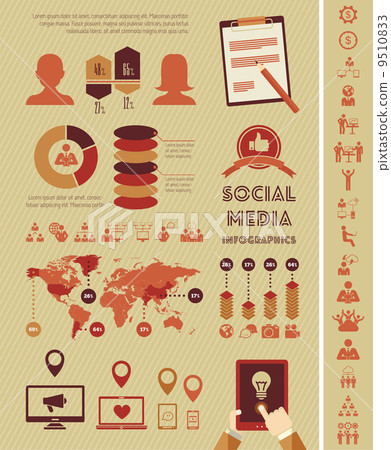 Social Media Infographic Template. 9510833