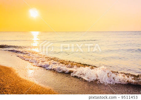 Sand beach and wave Sand beach and wave 9511453