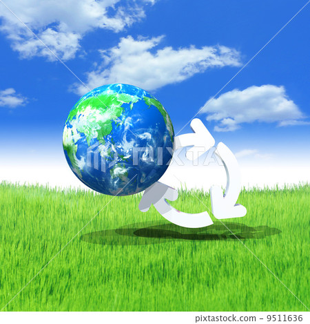 Earth and Recycle - Stock Illustration [9511636] - PIXTA