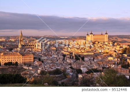 World Territory Toledo shines in the sunset 9512446