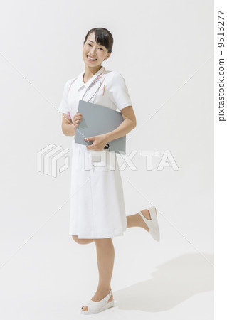 Nurse with file Nurse with file 9513277