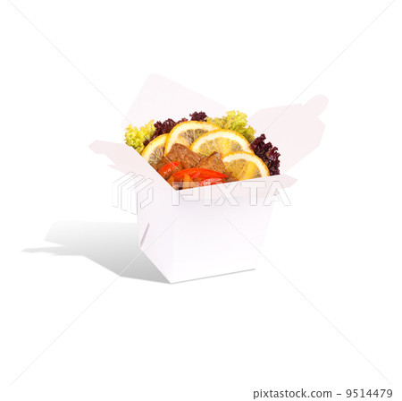 Healthy Chinese food in a container isolated Healthy Chinese food in a container isolated 9514479