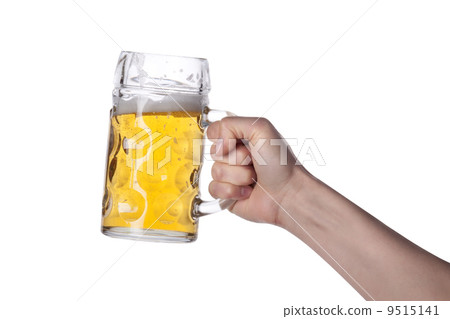 hand holding beer making a toast 9515141