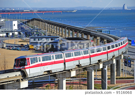 Tokyo Monorail Haneda Line New Maintenance Site - Haneda Airport International Building Tokyo Monorail 1000 Type 1049F "500 Painting Injection" Tokyo Monorail Haneda Line New Maintenance Site - Haneda Airport International Building Tokyo Monorail 1000 Type 1049F "500 Painting Injection" 9516068