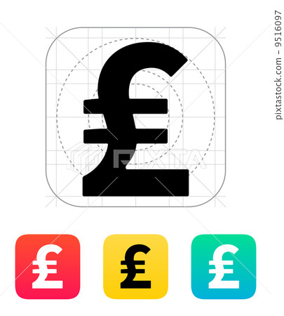 Pound sterling icon. Pound sterling icon. 9516097