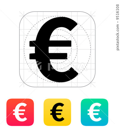 Euro icon. 9516108