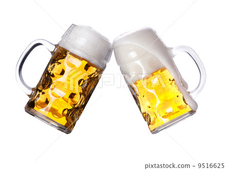 two beers making a toast 9516625