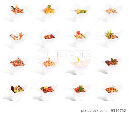Chinese food in a container collection Chinese food in a container collection 9516732