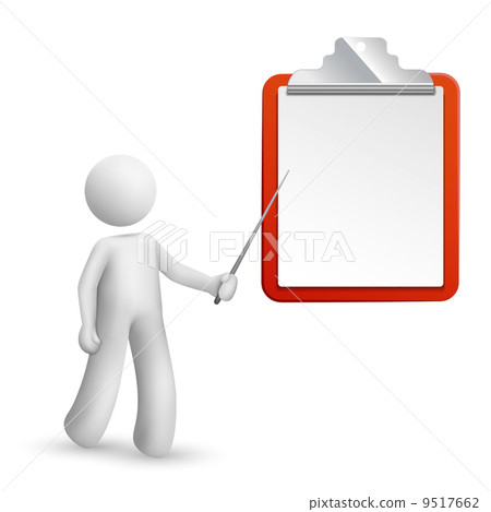 3d man is explaining the note 9517662