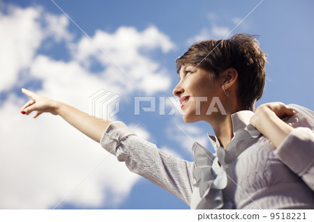 Happy business woman 9518221