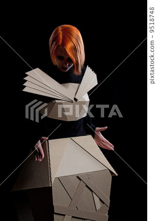 Doll in cardboard dress Doll in cardboard dress 9518748