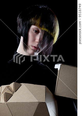 Doll in cardboard dress Doll in cardboard dress 9518749