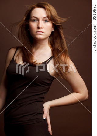 Attractive red woman 9519652