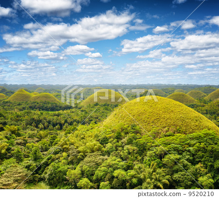 Chocolate hills on Bohol Island, Philippines 9520210