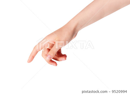 woman's finger pointing or touching woman's finger pointing or touching 9520994