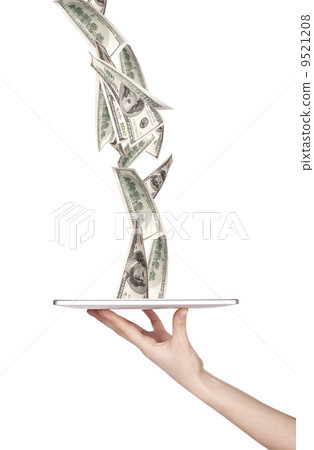 making money with computer concept making money with computer concept 9521208