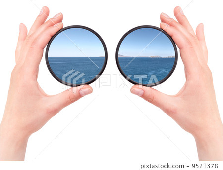 beautiful landscape throw camera filter isolated beautiful landscape throw camera filter isolated 9521378
