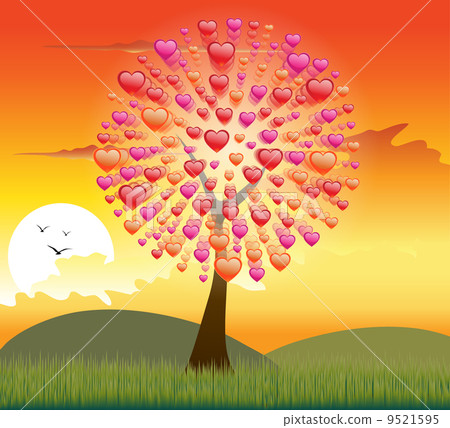 Heart tree 9521595