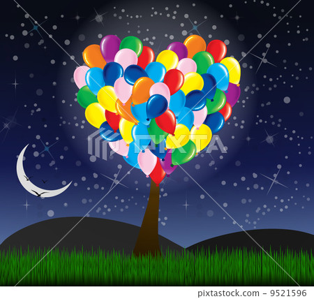 Balloon heart tree Balloon heart tree 9521596
