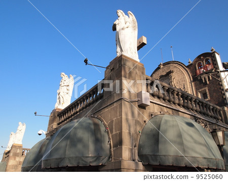 Mexico City Guadalupe temple Angel statue of the hill of Tepeyac 9525060