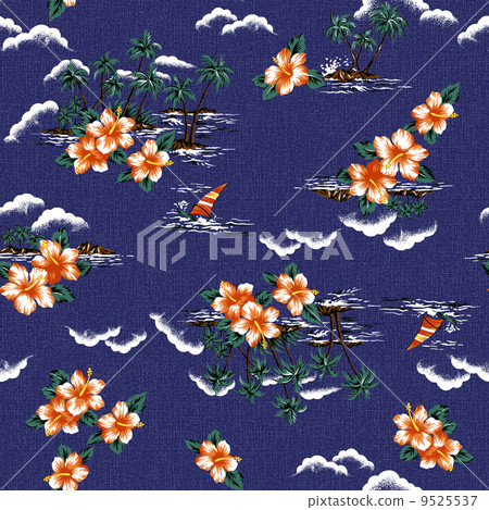 夏威夷印花， 9525537