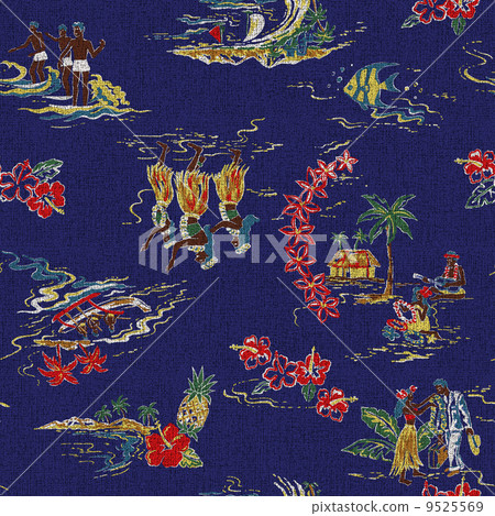Hawaiian print, Hawaiian print, 9525569