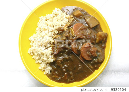 A lot of brown rice curry rice A lot of brown rice curry rice 9529504