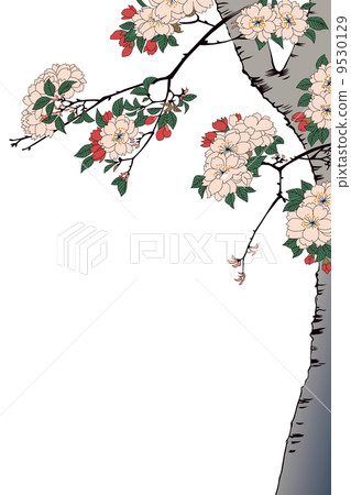 Utagawa Hiroshige Sumidagawa Water god Mori Makizaki's cherry blossoms image 9530129