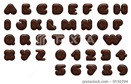 巧克力字母和數字 9530794