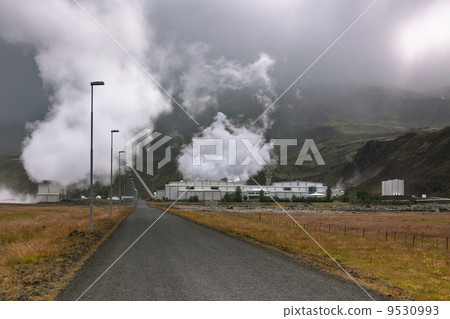 Geothermal Power Station in Iceland 9530993