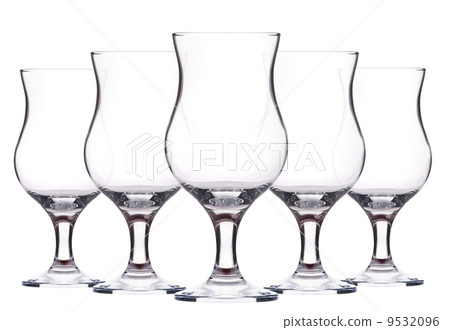 Empty cocktail glass on white 9532096