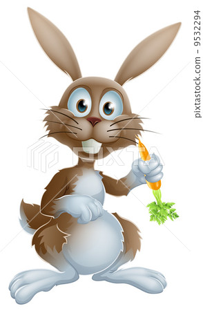 Rabbit with carrot 9532294